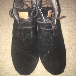 Toms Desert Wedge Booties Size 9.5